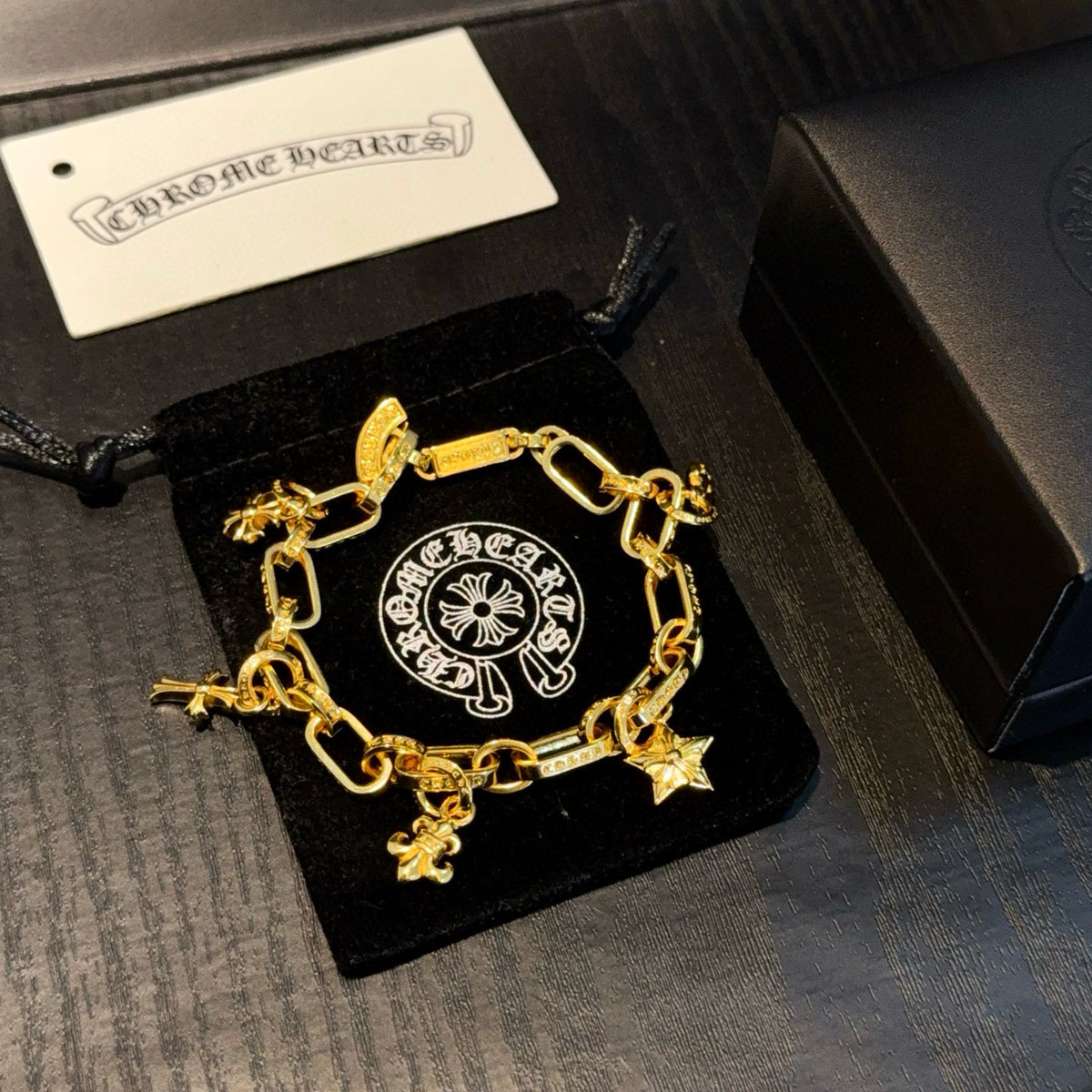 antique cross Bracelet for men - alternate angle view 7