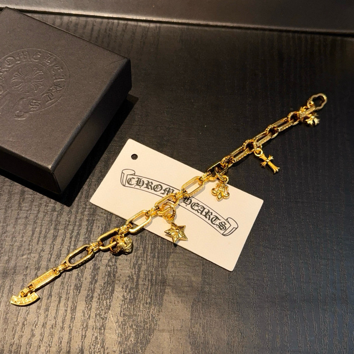 antique cross Bracelet for men - alternate angle view 5
