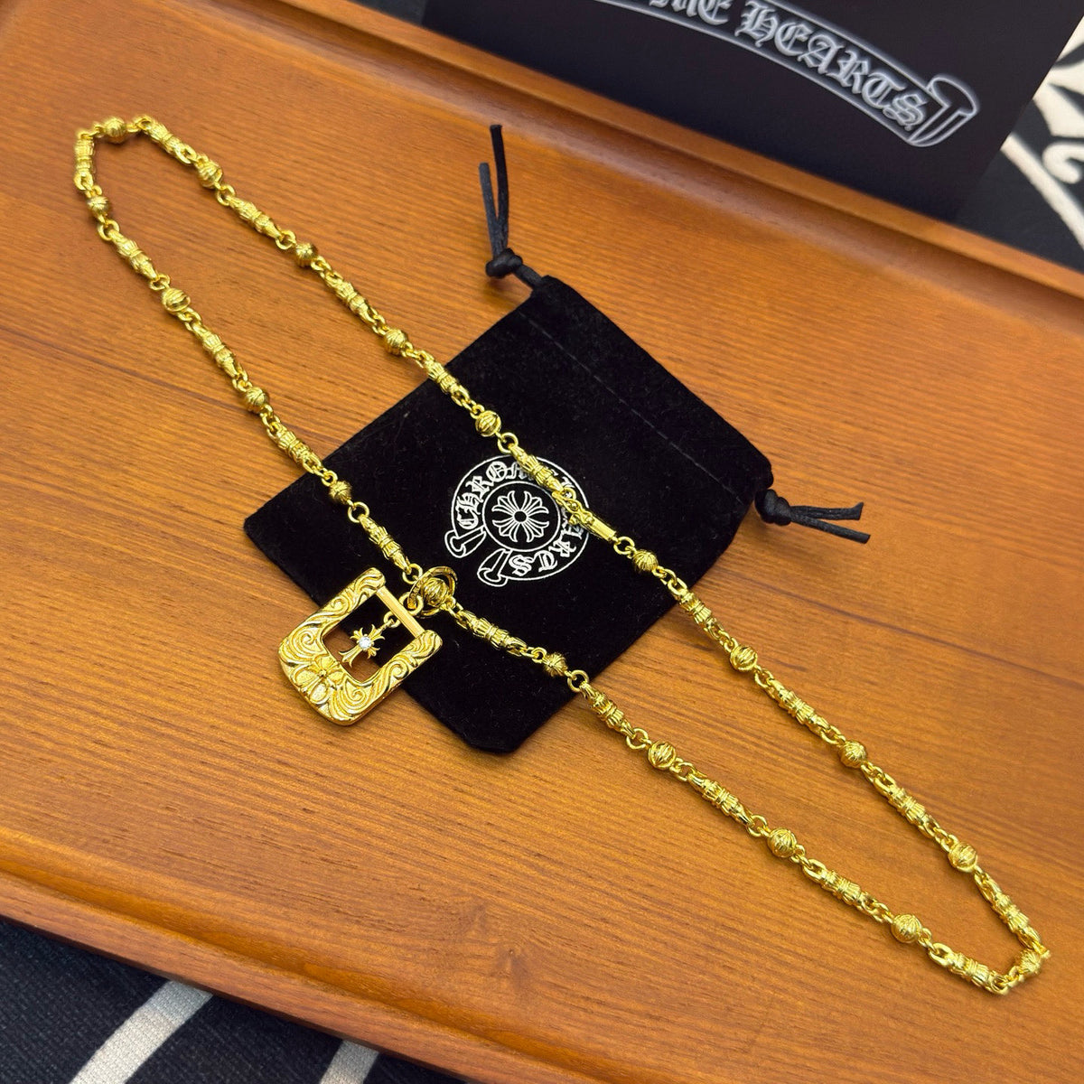 antique cross Pendant for men - alternate angle view 6