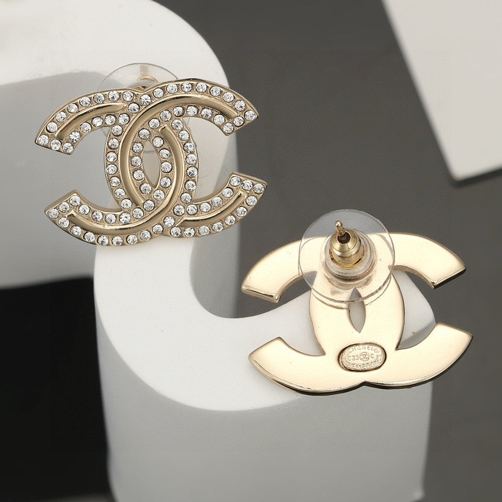double c Drop Earrings for women - alternate angle view 3
