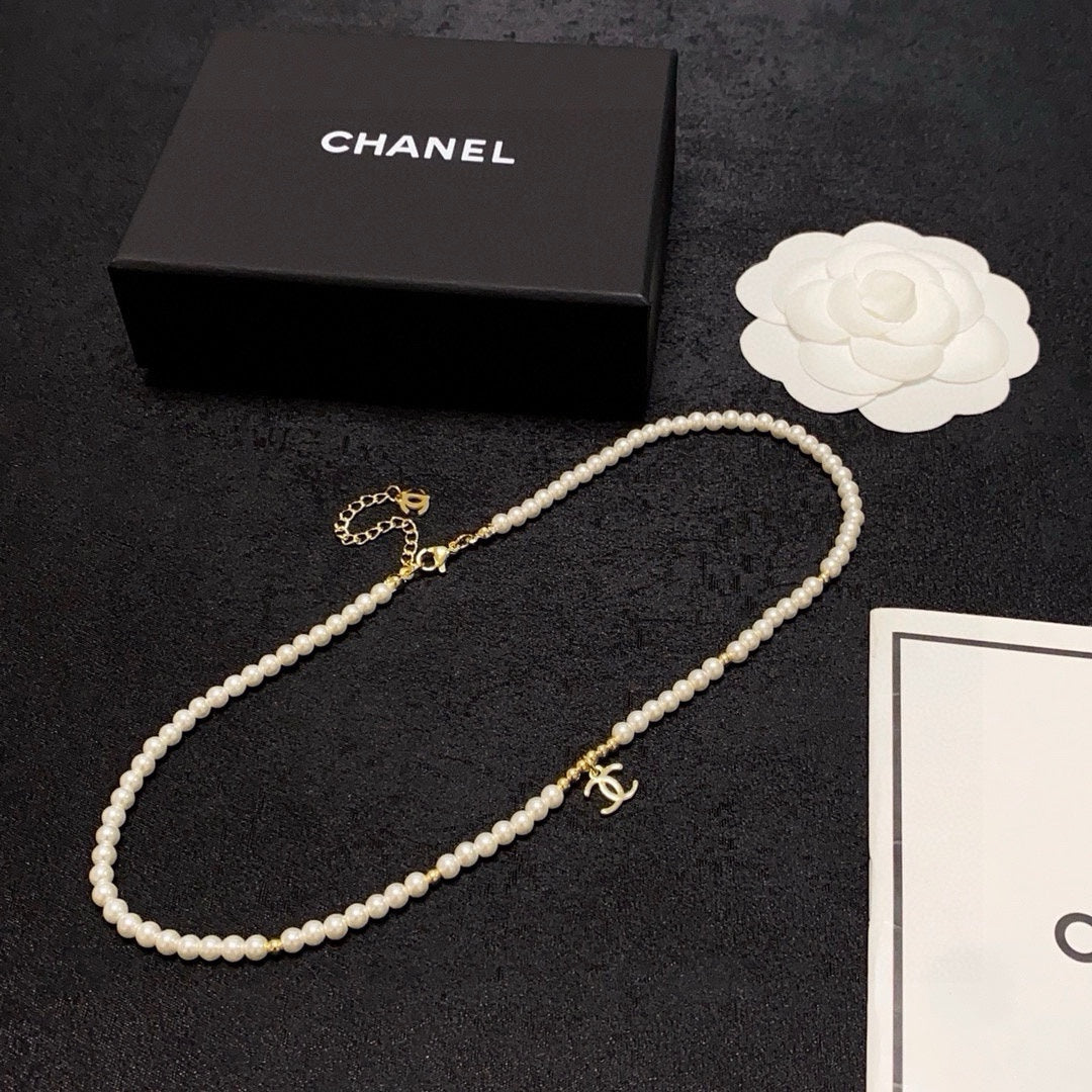 pearl letter Pendant for women - alternate angle view 6