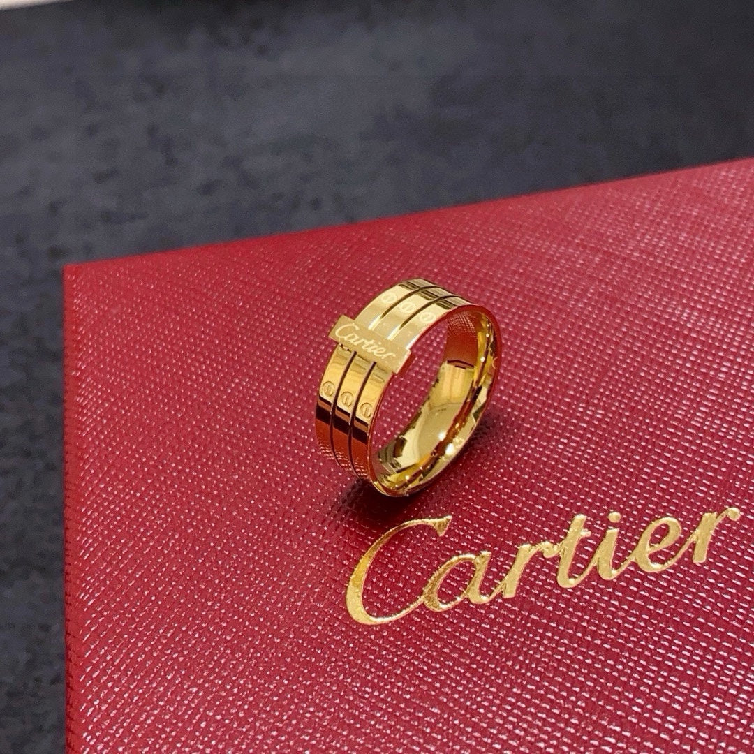 white minimalist Ring for women - alternate angle view 3