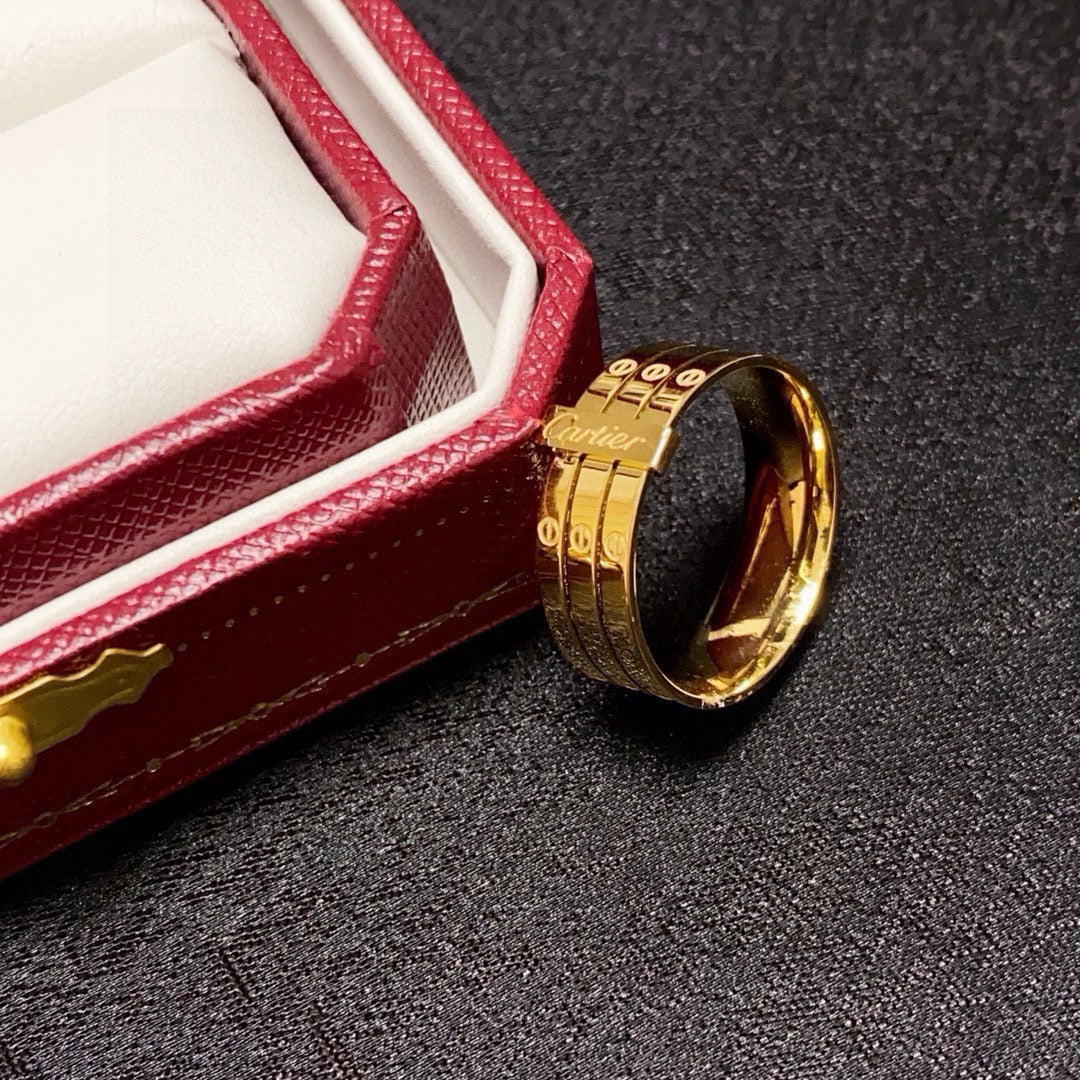 white minimalist Ring for women - alternate angle view 5