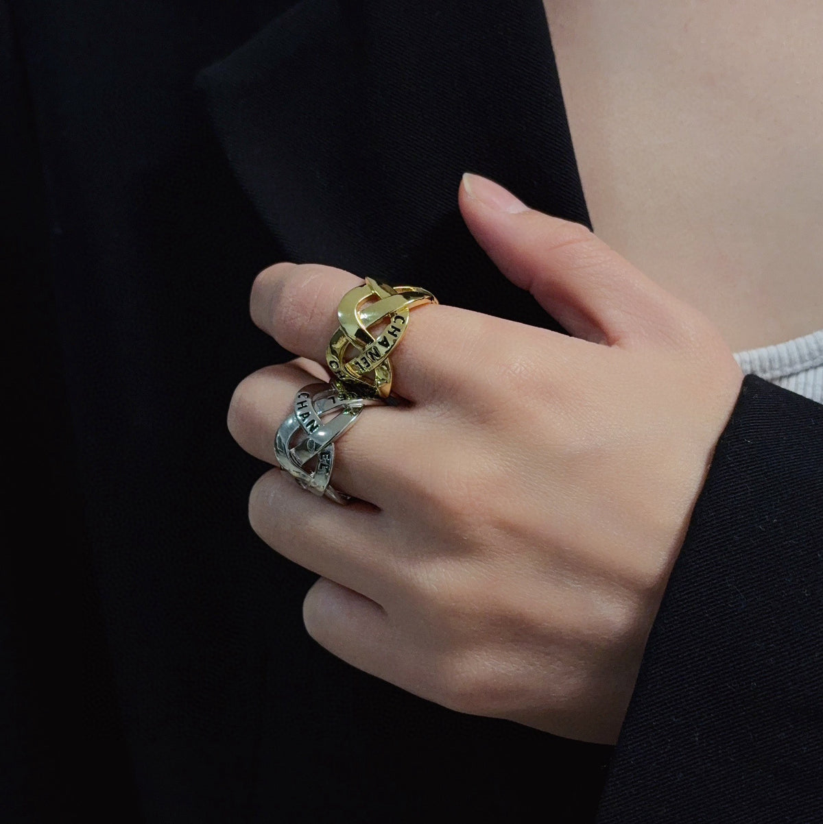 gold vintage Ring for women - product detail view