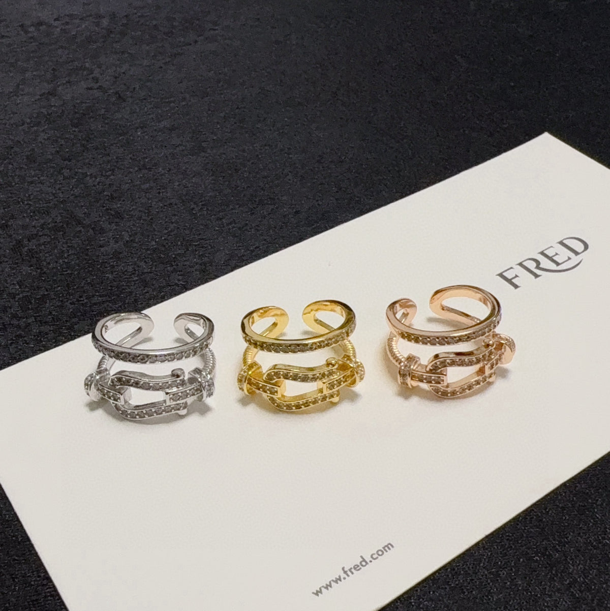 rose gold crystal rose Ring for men - alternate angle view 9