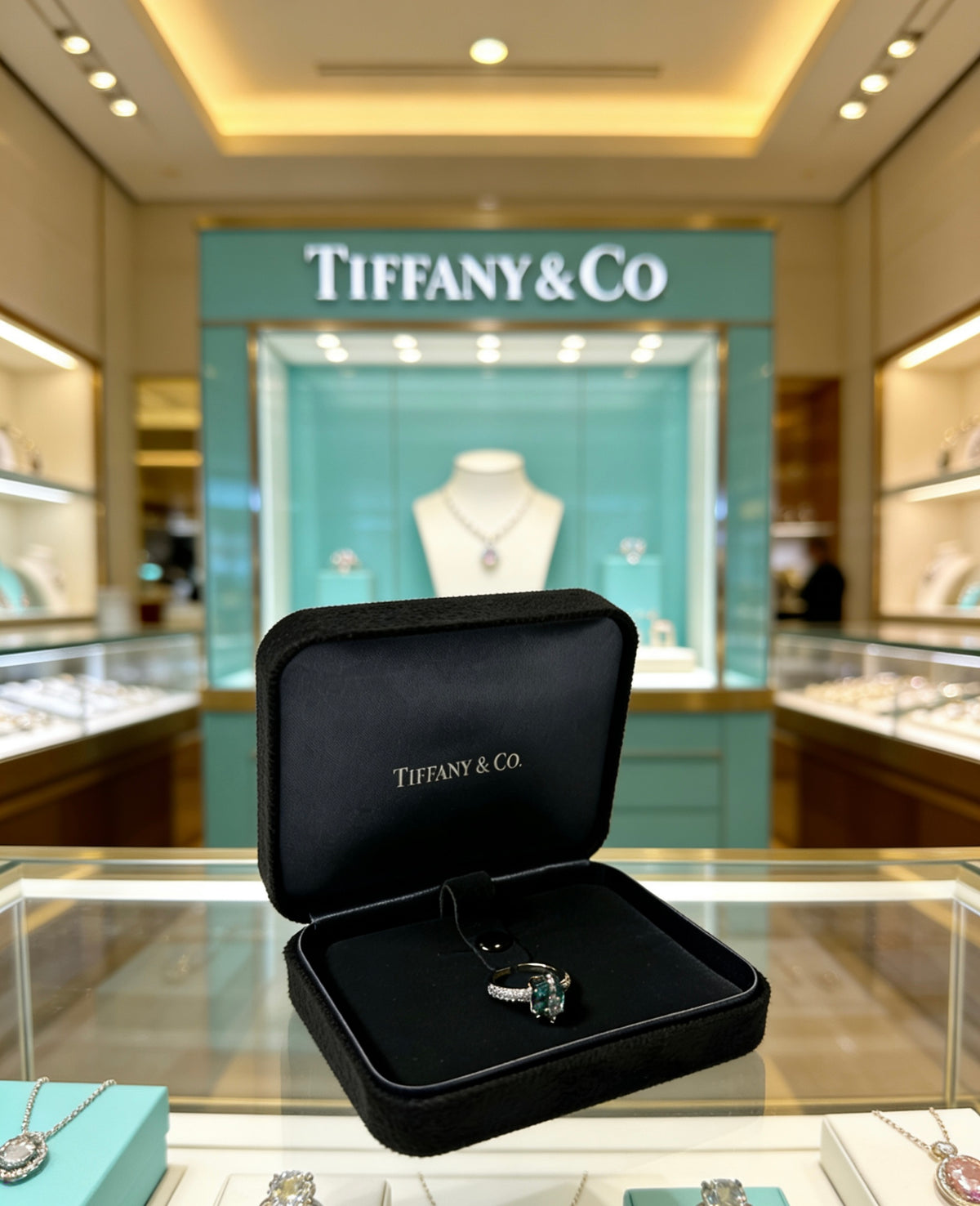 gold crystal minimalist Ring for women - alternate angle view 6