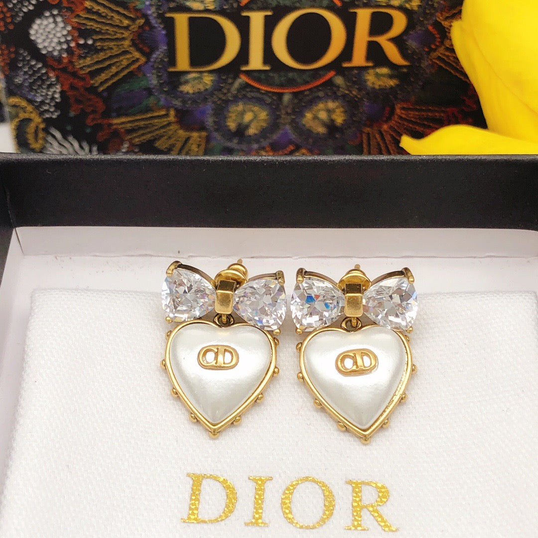 heart Stud Earrings for women - product detail view