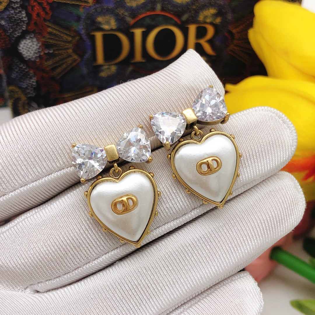 heart Stud Earrings for women - alternate angle view 7
