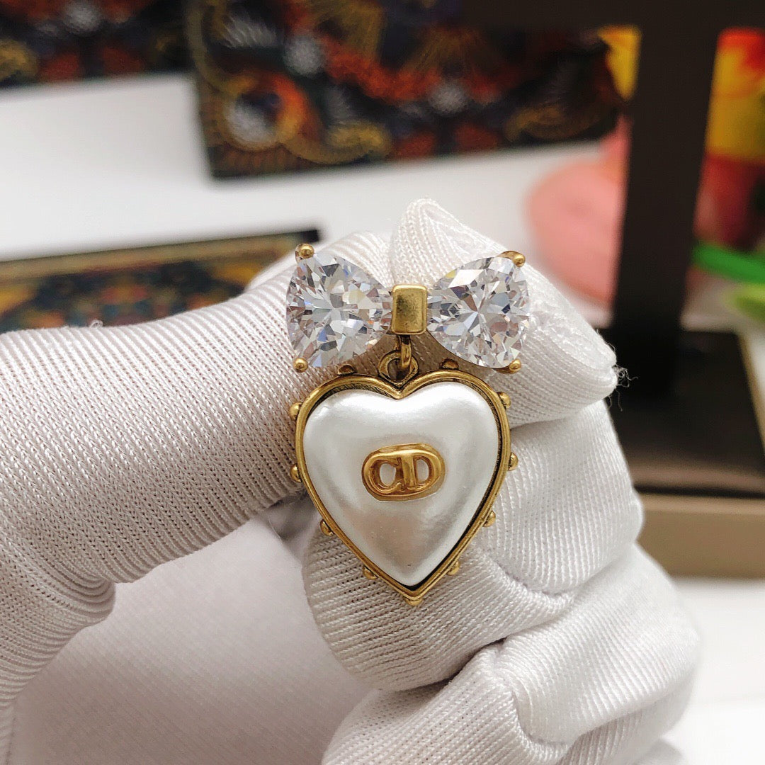 heart Stud Earrings for women - alternate angle view 5