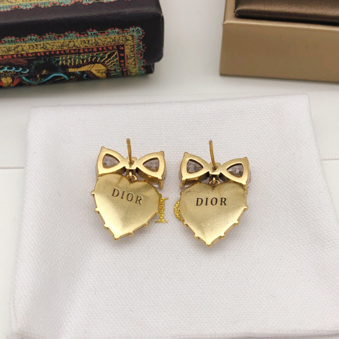 heart Stud Earrings for women - alternate angle view 6