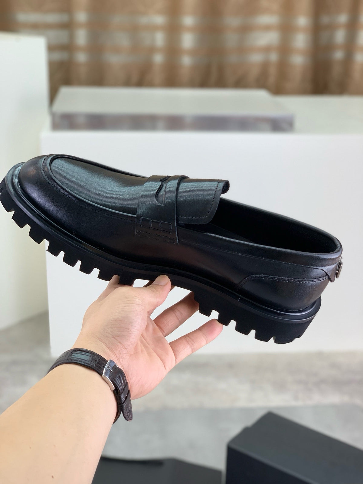 Dolce & Gabbana DG Men's Dress Shoes in Italian Patent Calfskin