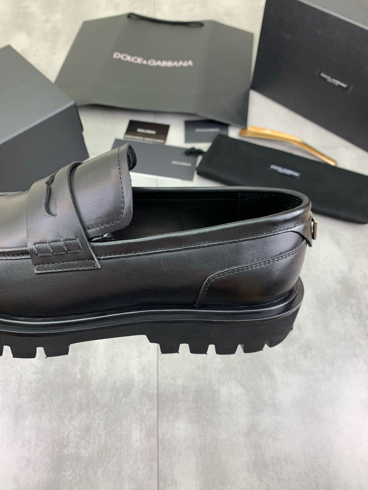 Dolce & Gabbana DG Men's Dress Shoes in Italian Patent Calfskin