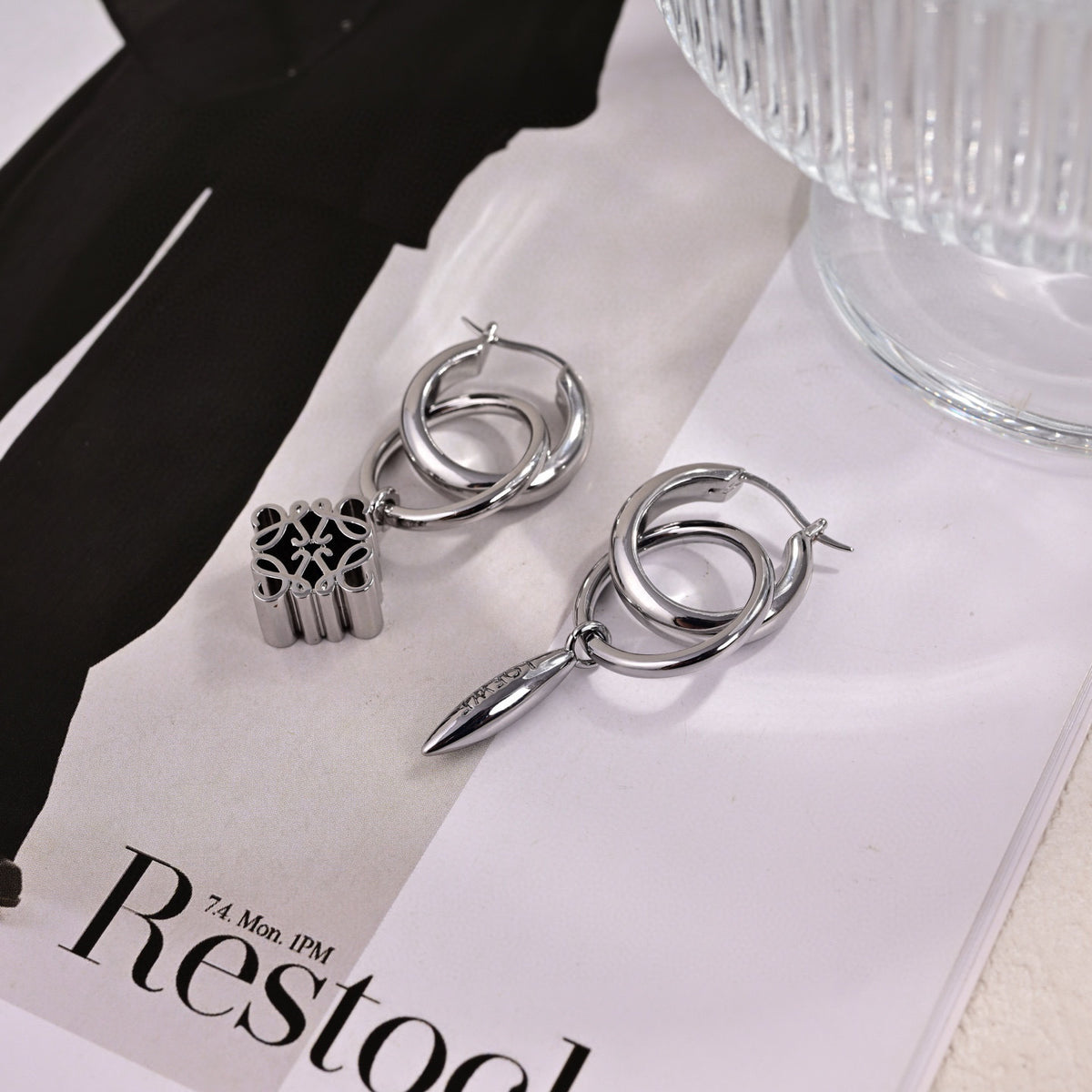 unique Drop Earrings for women - alternate angle view 2