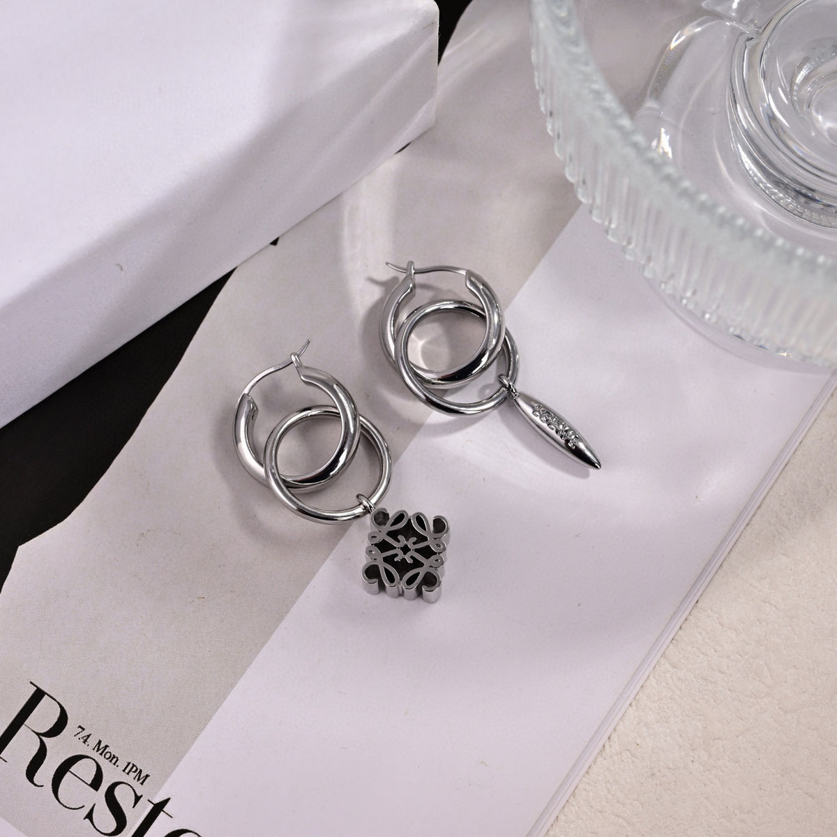 unique Drop Earrings for women - product detail view
