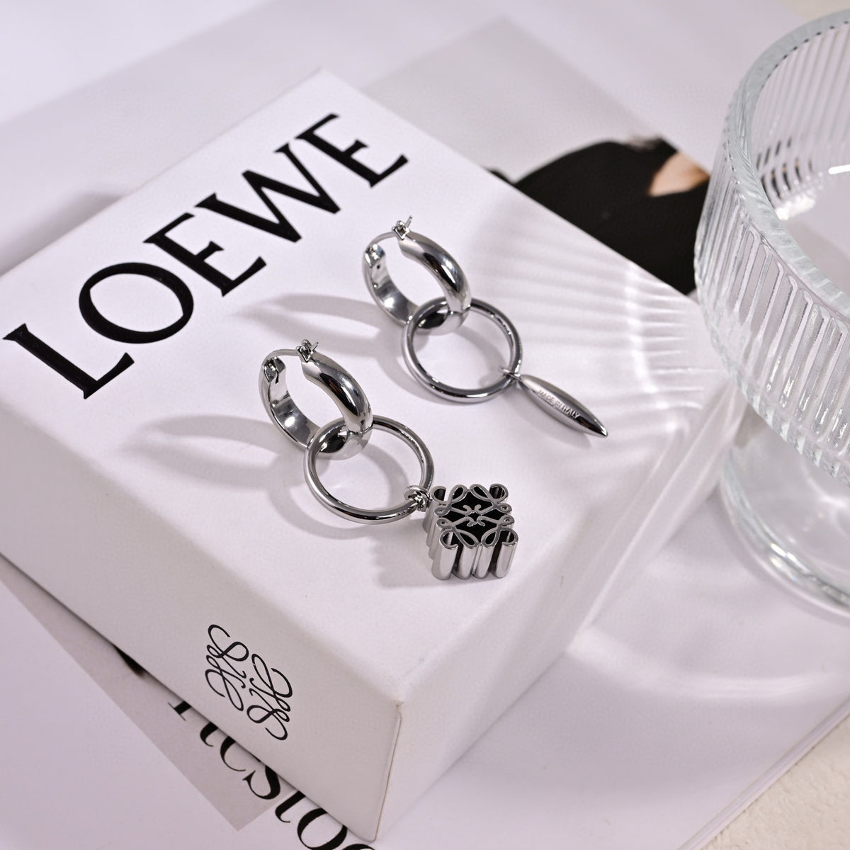 unique Drop Earrings for women - alternate angle view 4