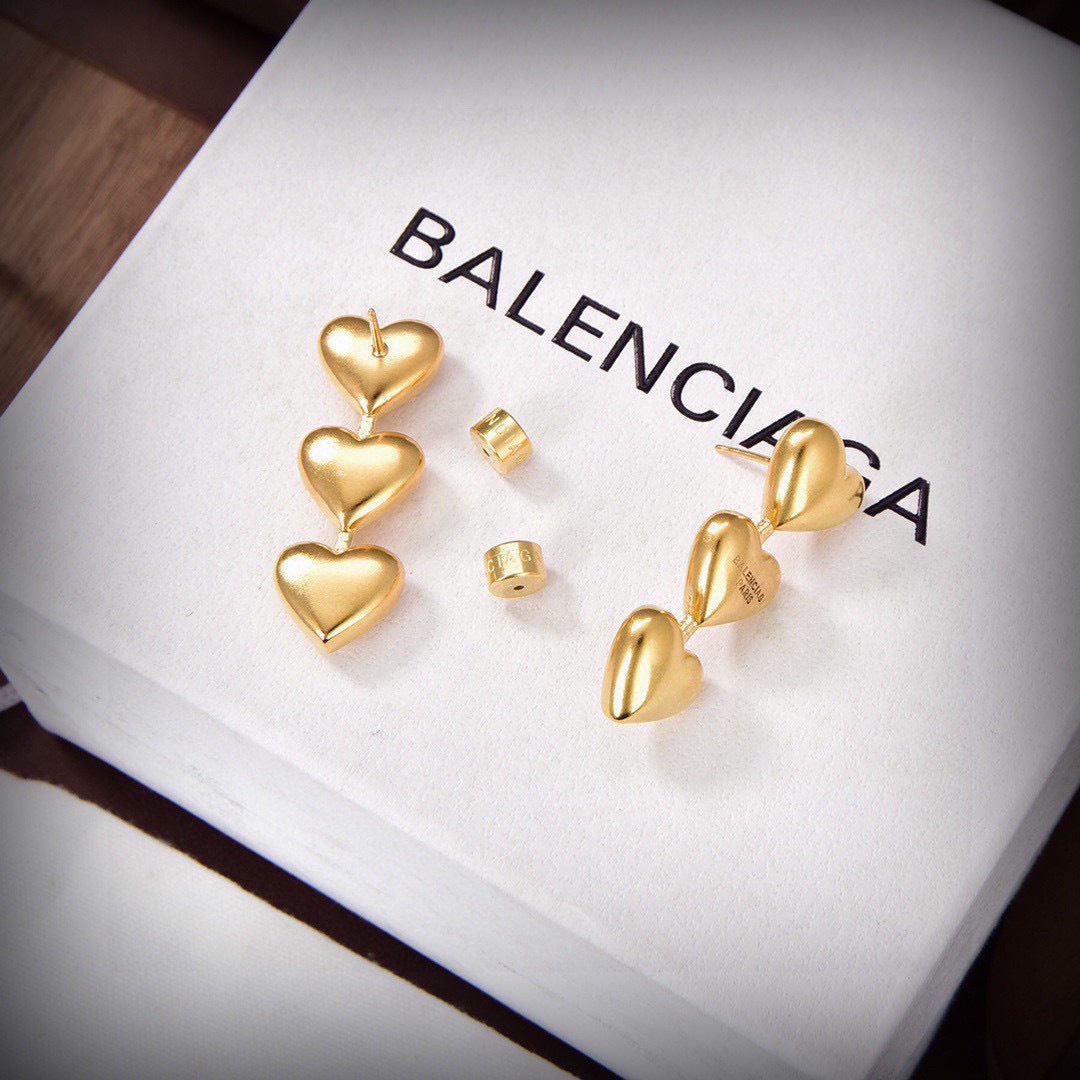 gold brass unique Drop Earrings for women - alternate angle view 4