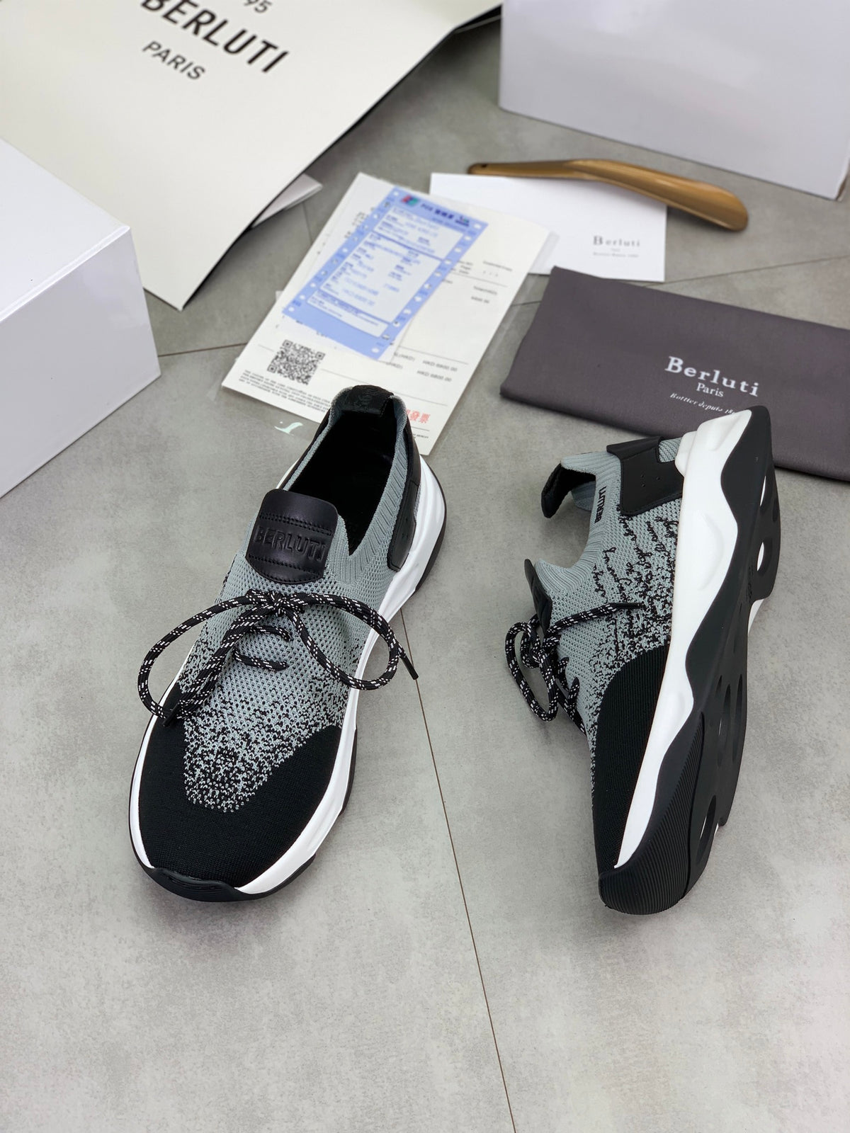 Berluti Men's Edge-Last Leather Casual Shoes