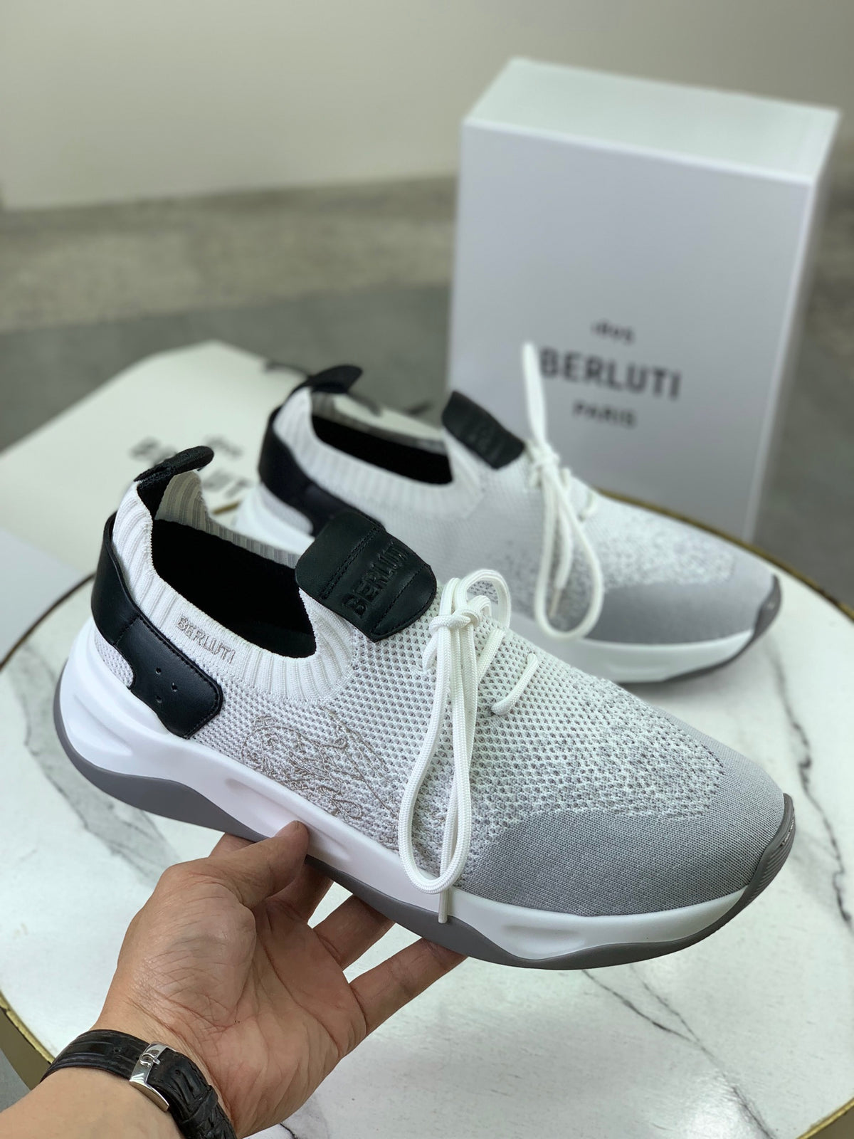 Berluti Men's Edge-Last Leather Casual Shoes