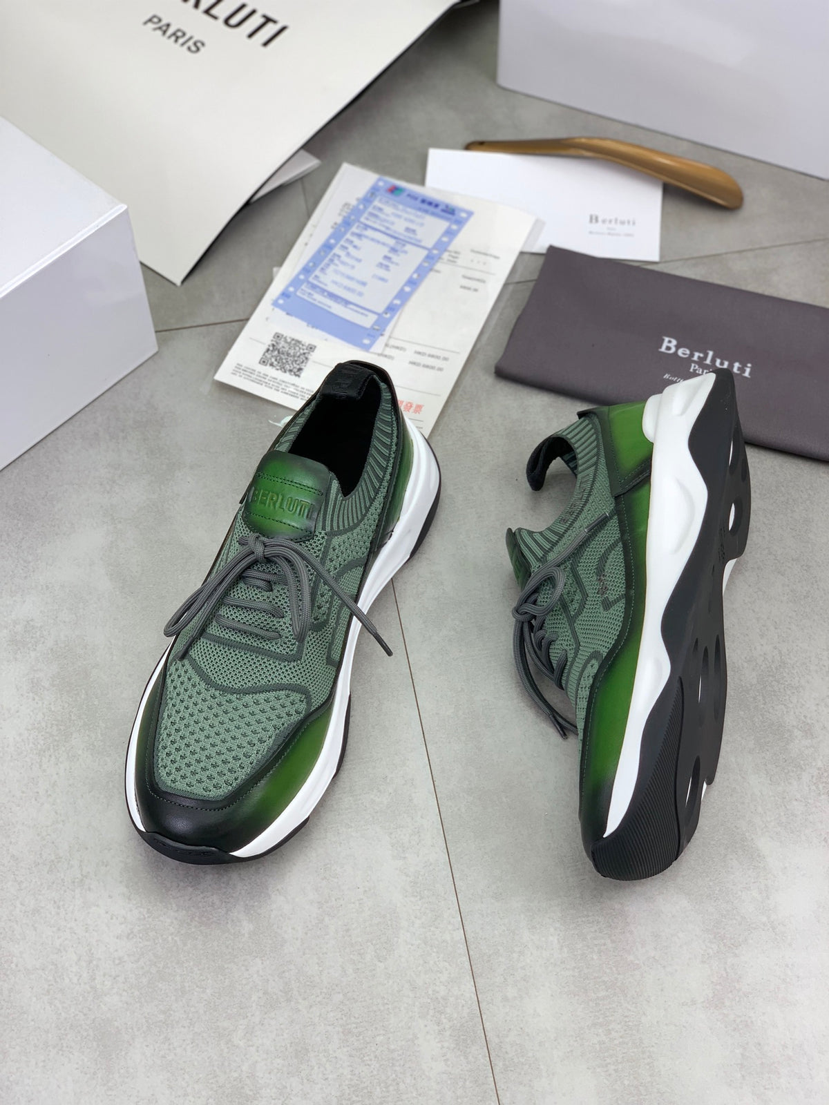 Berluti Men's Edge-Last Leather Casual Shoes