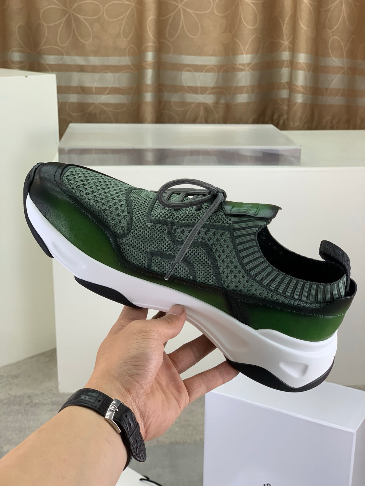 Berluti Men's Edge-Last Leather Casual Shoes