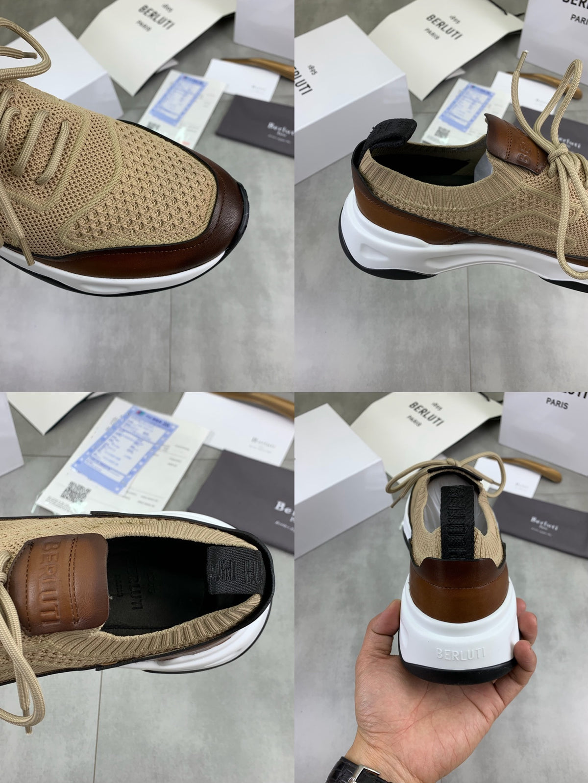 Berluti Men's Edge-Last Leather Casual Shoes