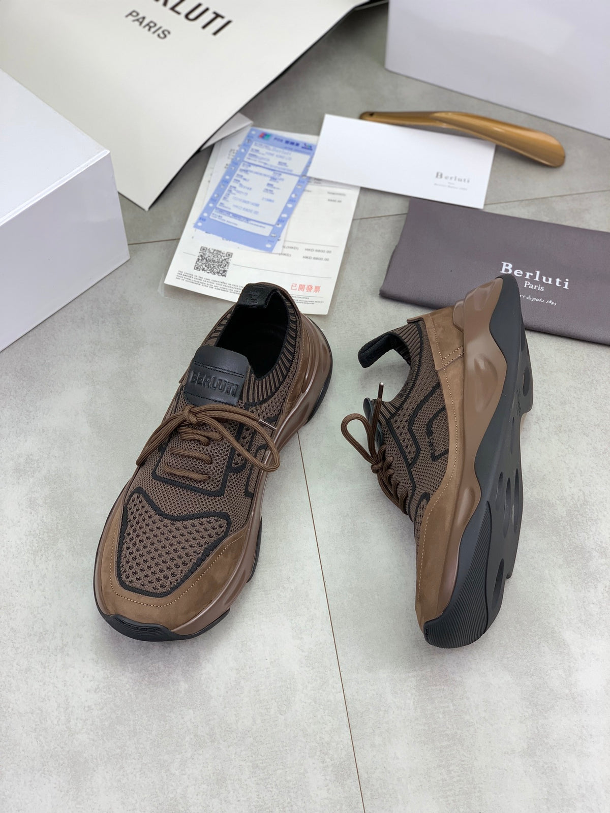 Berluti Men's Edge-Last Leather Casual Shoes