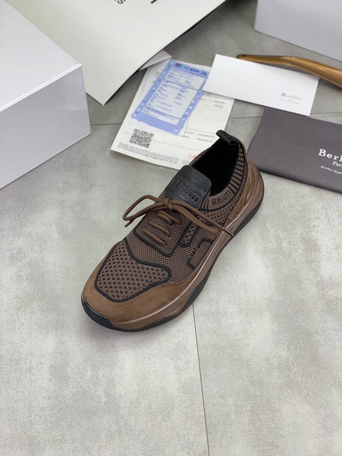 Berluti Men's Edge-Last Leather Casual Shoes
