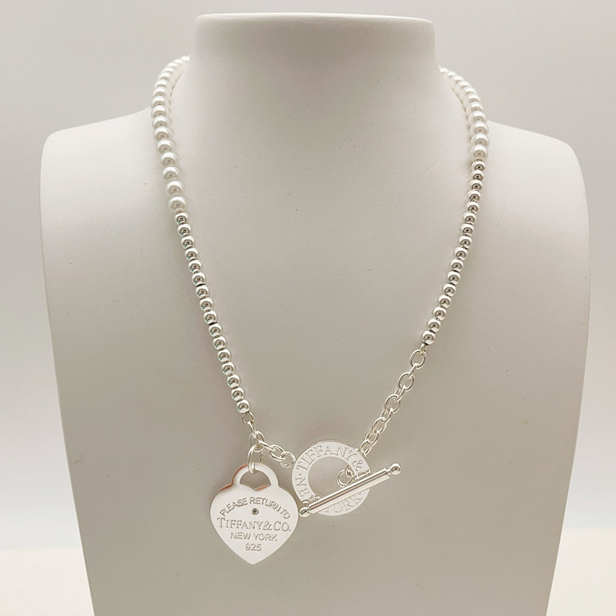 silver brass heart Necklace for women - alternate angle view 6