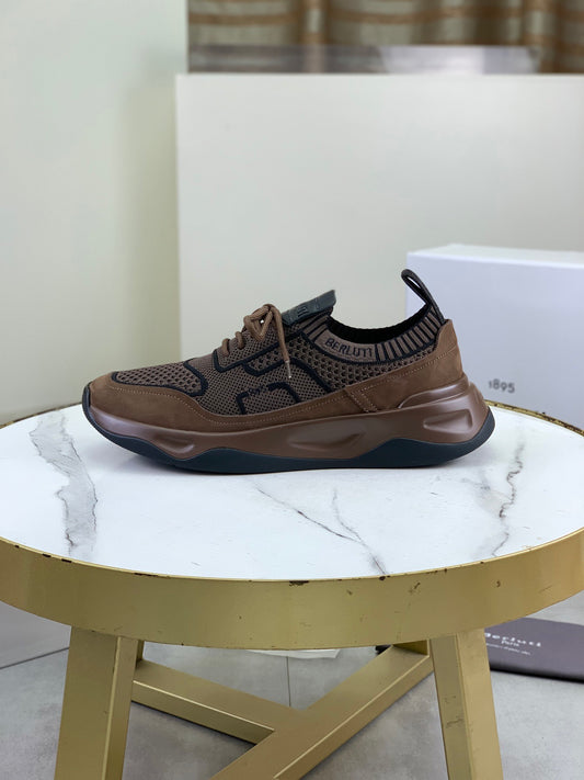 Berluti Men's Edge-Last Leather Casual Shoes