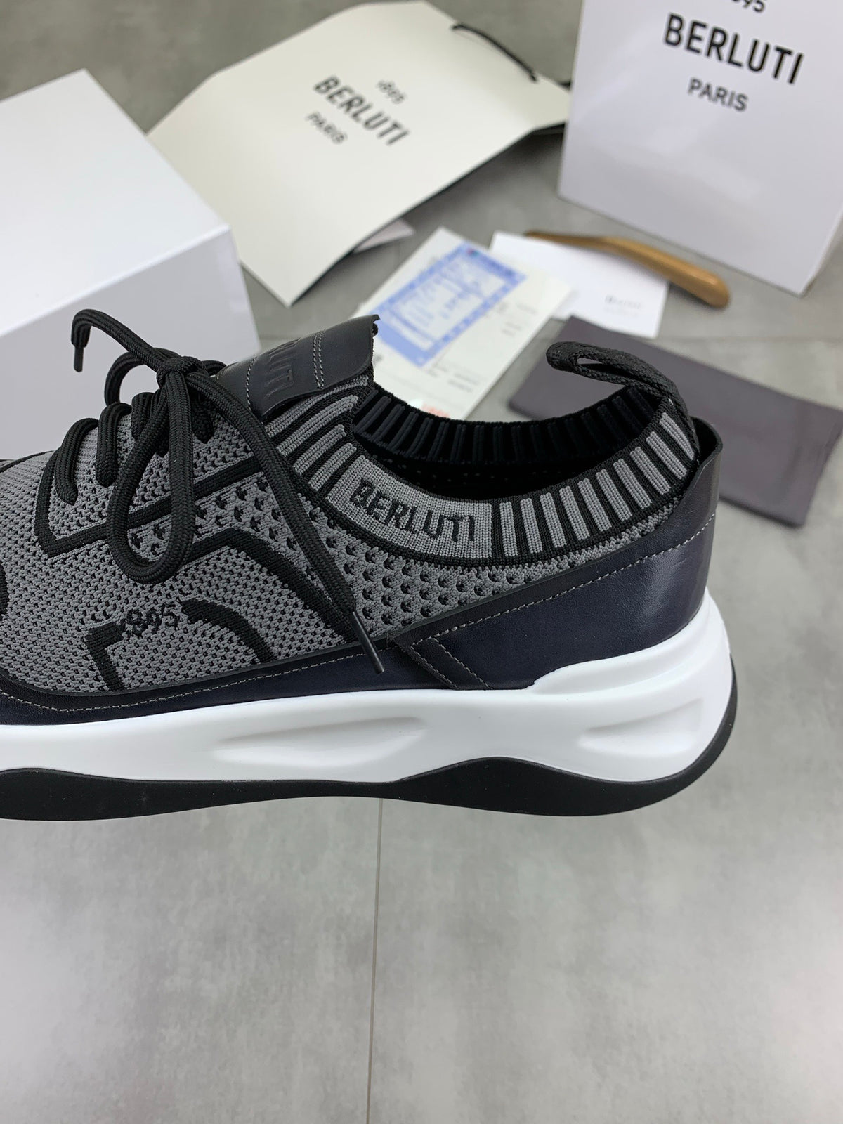 Berluti Men's Edge-Last Leather Casual Shoes