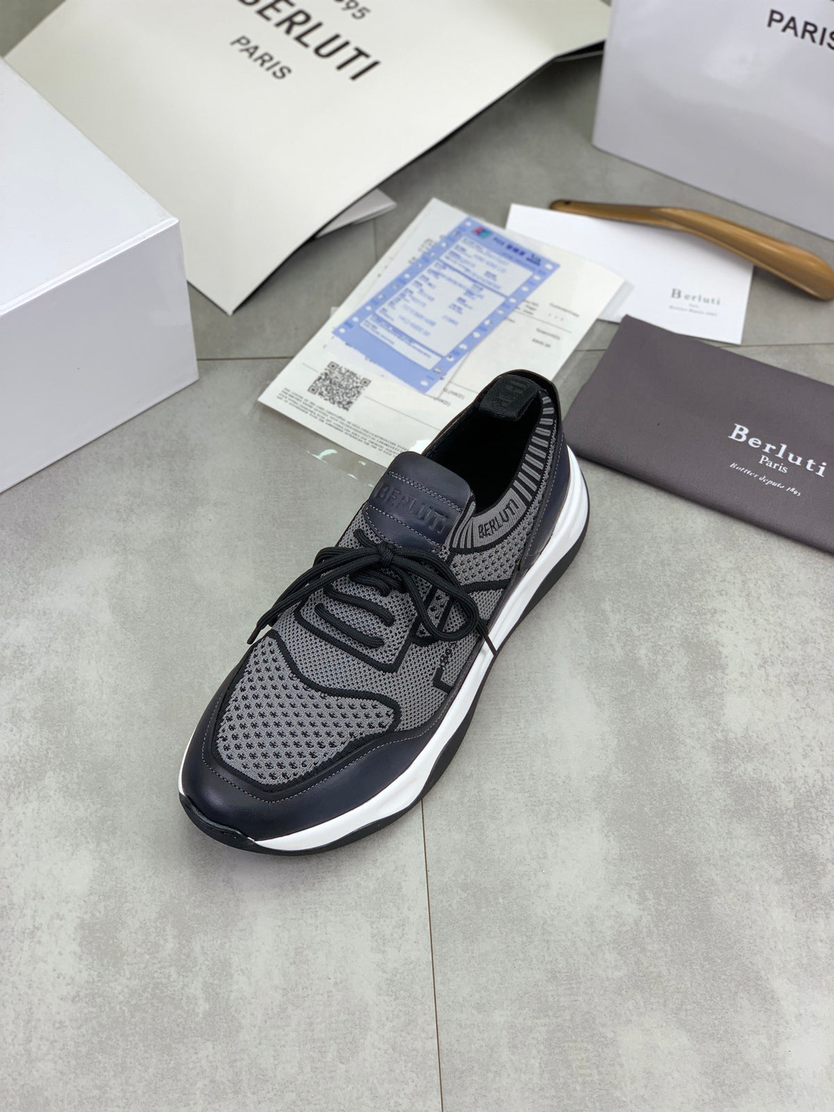 Berluti Men's Edge-Last Leather Casual Shoes