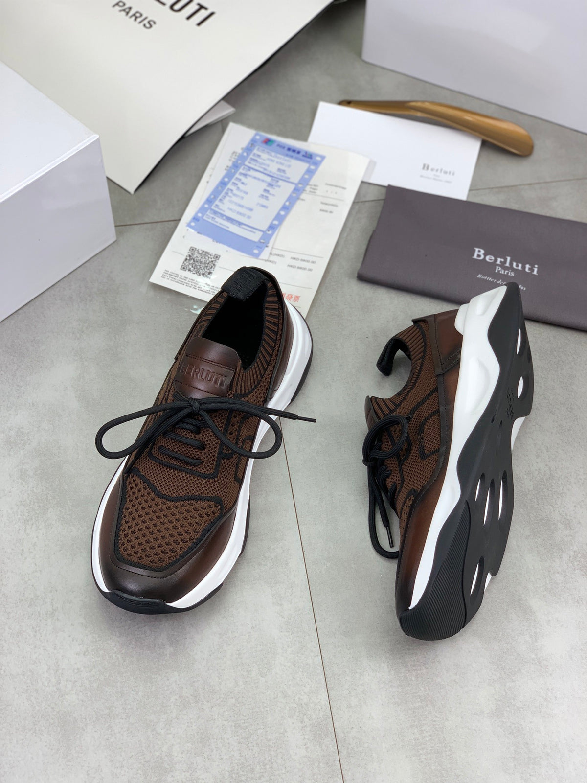 Berluti Men's Edge-Last Leather Casual Shoes