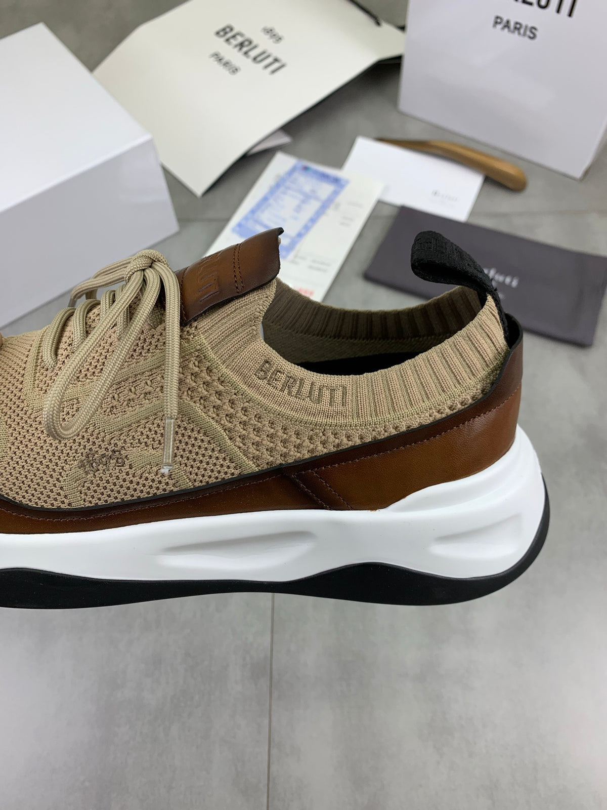 Berluti Men's Edge-Last Leather Casual Shoes