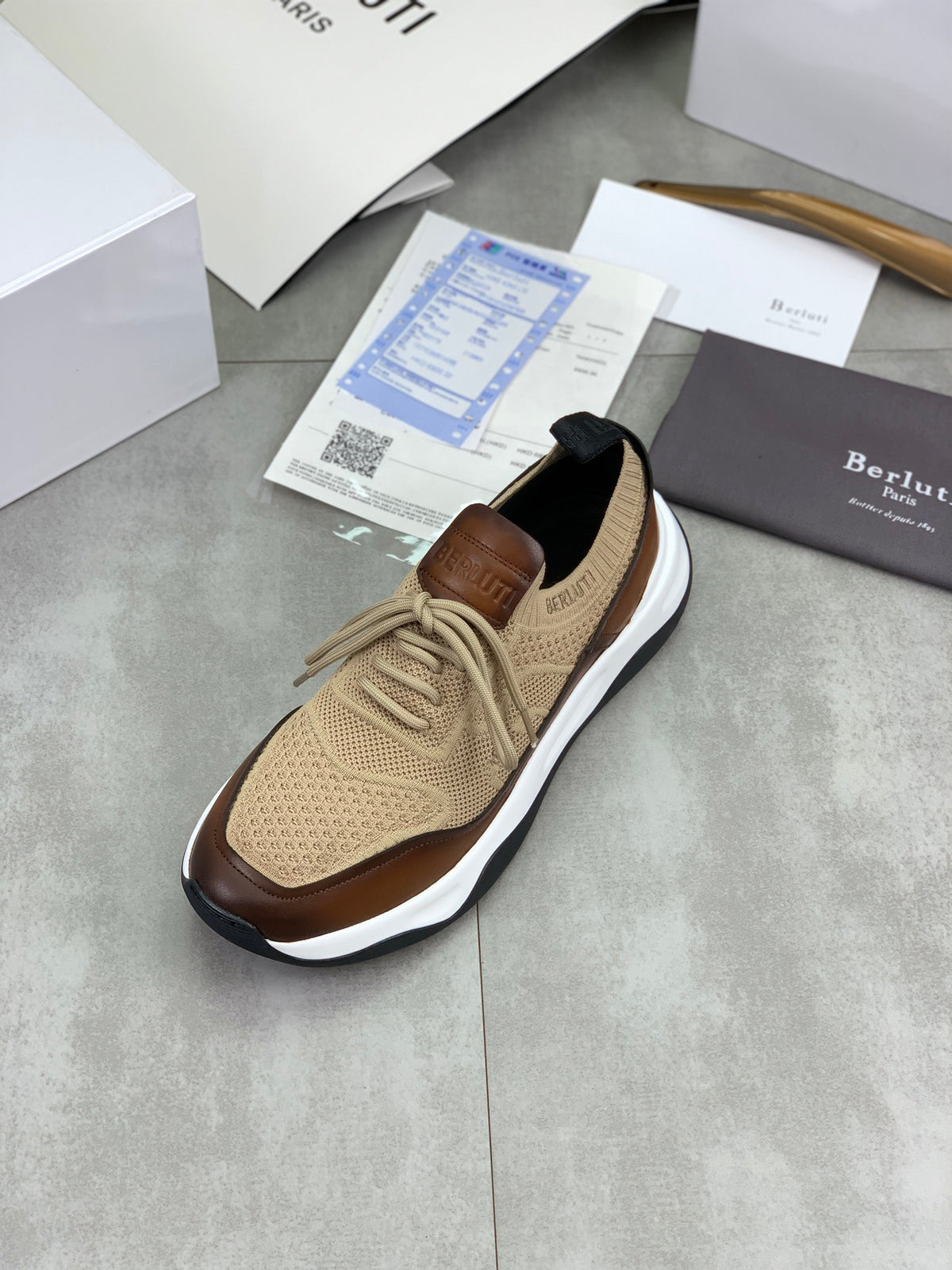 Berluti Men's Edge-Last Leather Casual Shoes