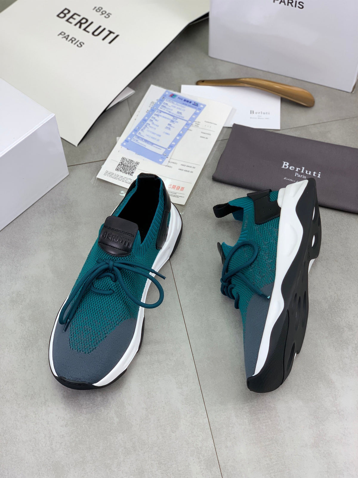 Berluti Men's Edge-Last Leather Casual Shoes