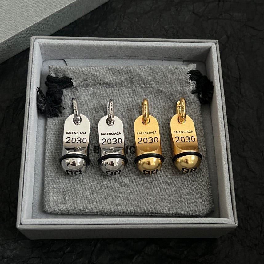 gold luxury Drop Earrings for women - alternate angle view 2