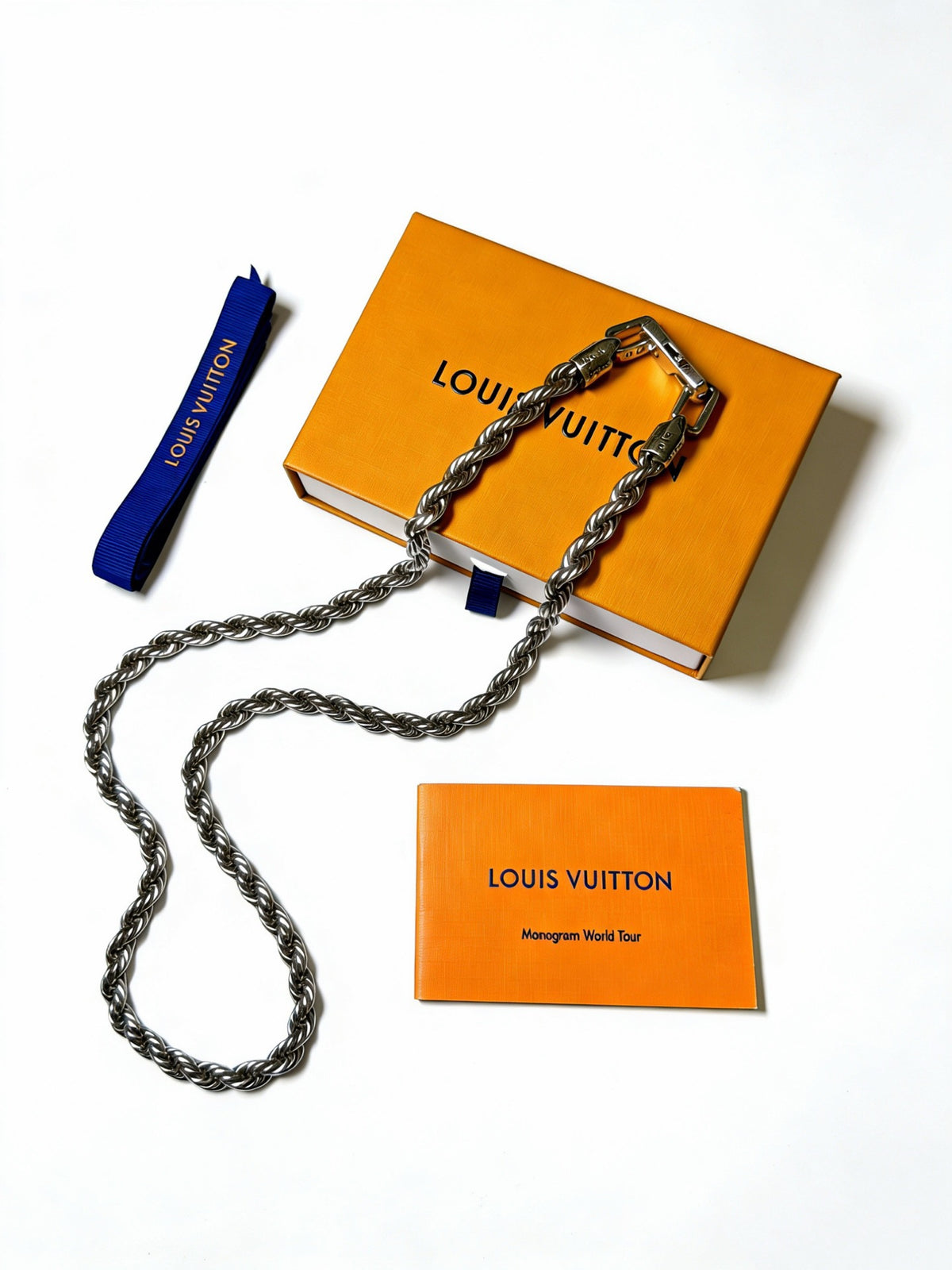 antique chain Necklace for men - product detail view