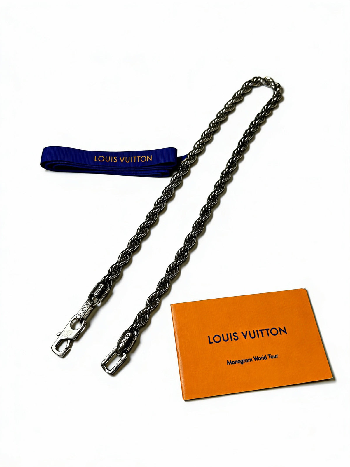 antique chain Necklace for men - alternate angle view 2