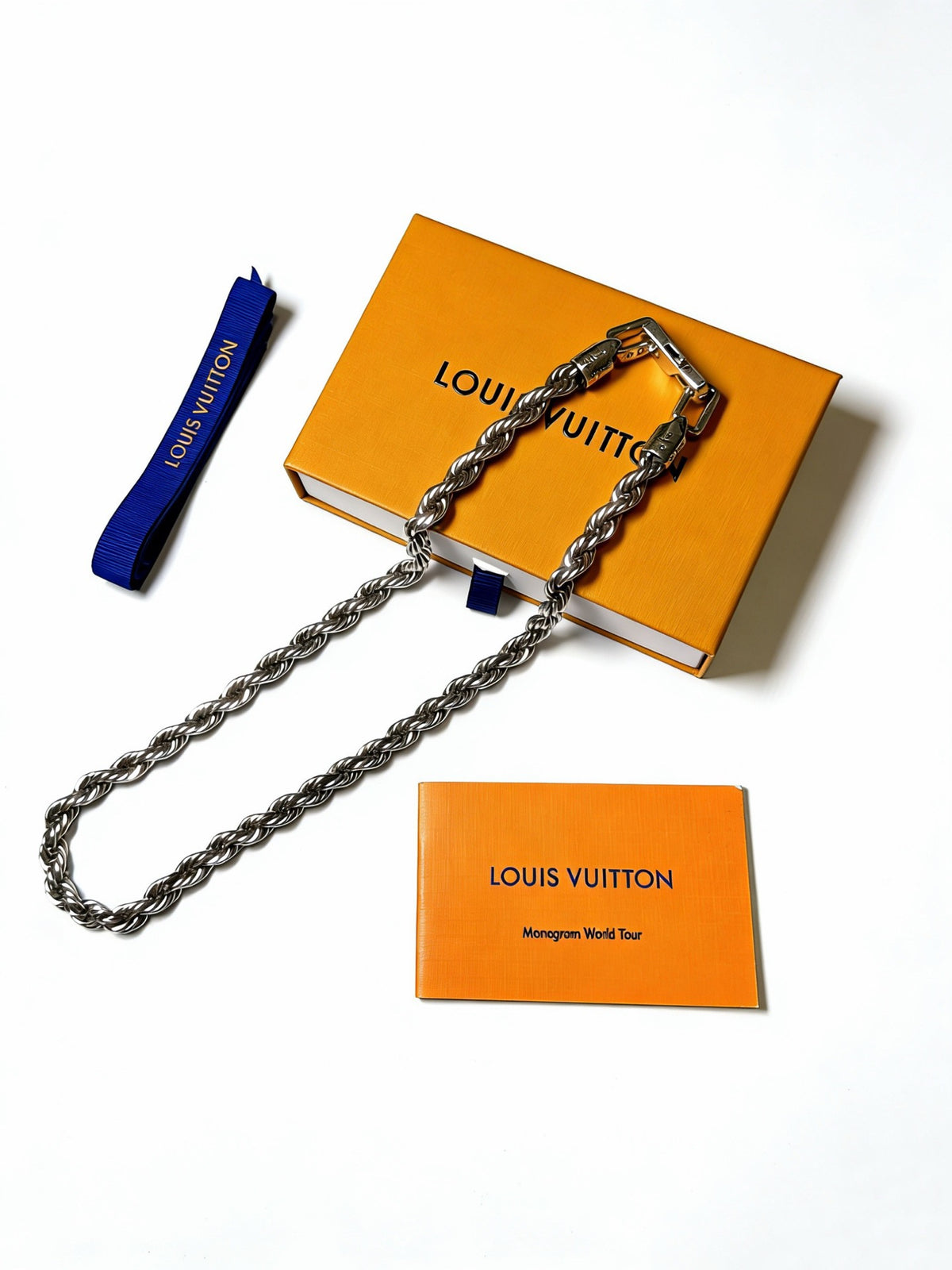 antique chain Necklace for men - alternate angle view 6