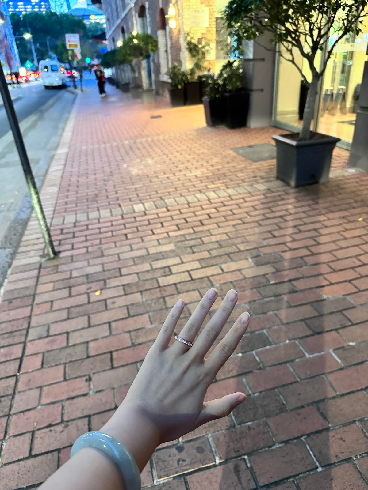 rose gold brass rose Ring for women - alternate angle view 6