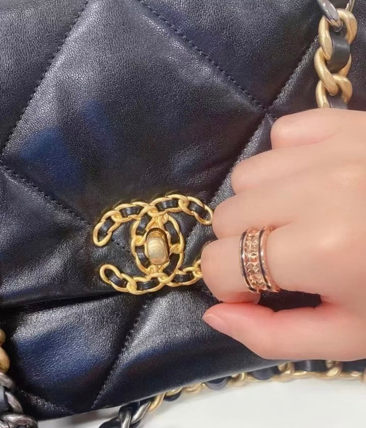 rose gold brass rose Ring for women - alternate angle view 8