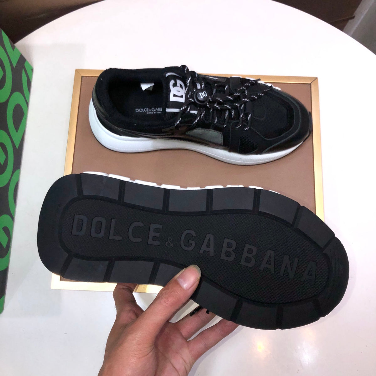 Dolce & Gabbana DG Low-Top Sneakers in Calfskin