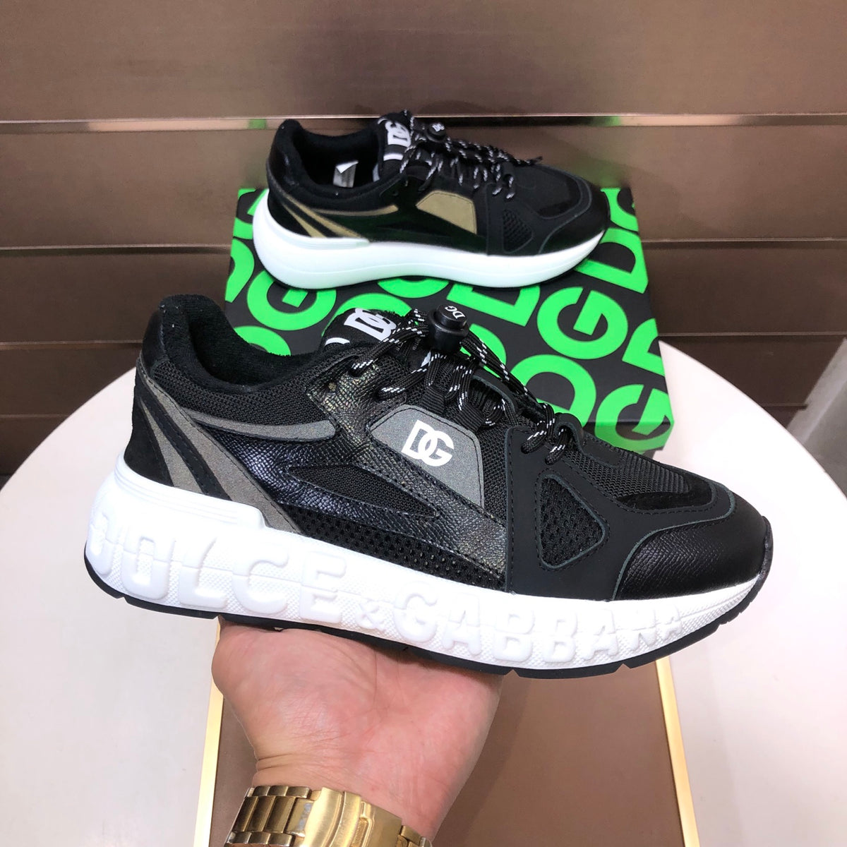Dolce & Gabbana DG Low-Top Sneakers in Calfskin
