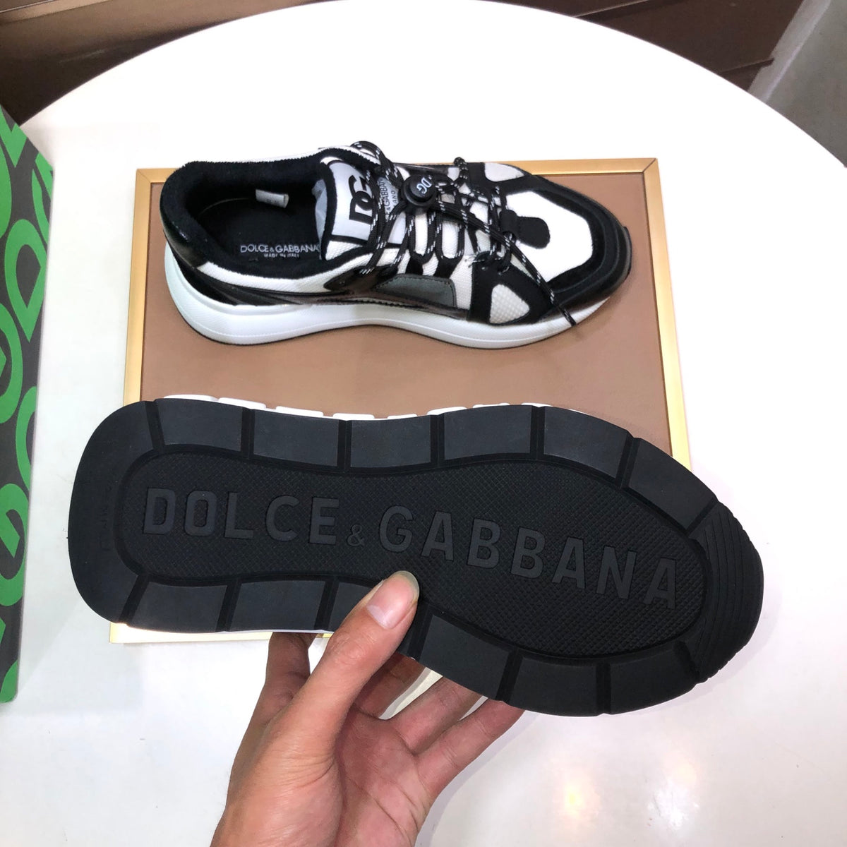 Dolce & Gabbana DG Low-Top Sneakers in Calfskin