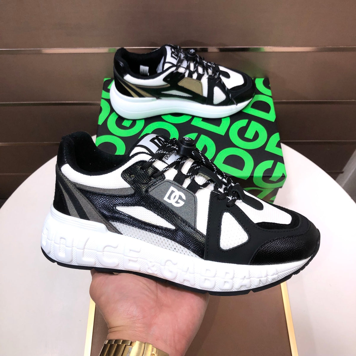 Dolce & Gabbana DG Low-Top Sneakers in Calfskin