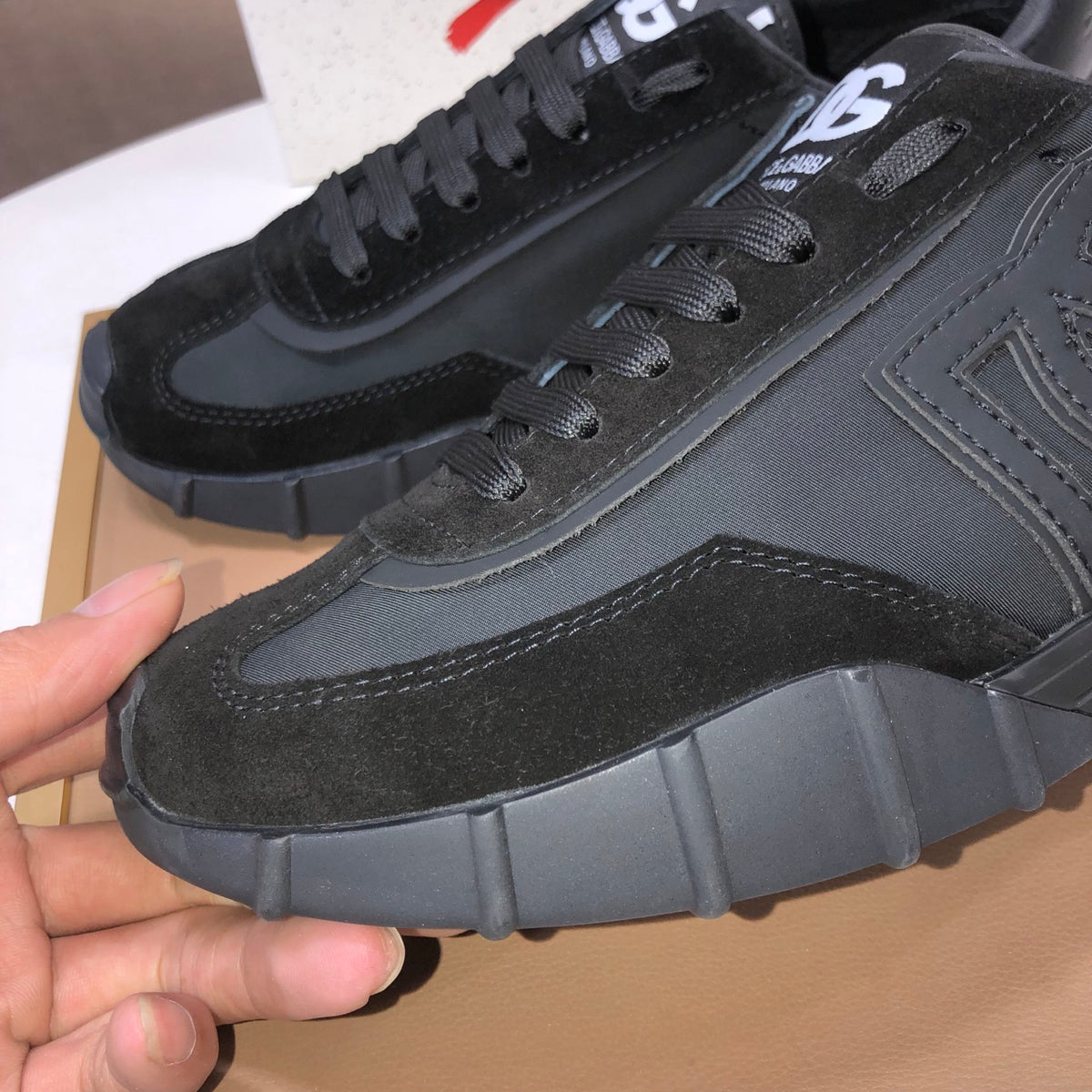 Dolce & Gabbana DG Low-Top Sneakers in Calfskin