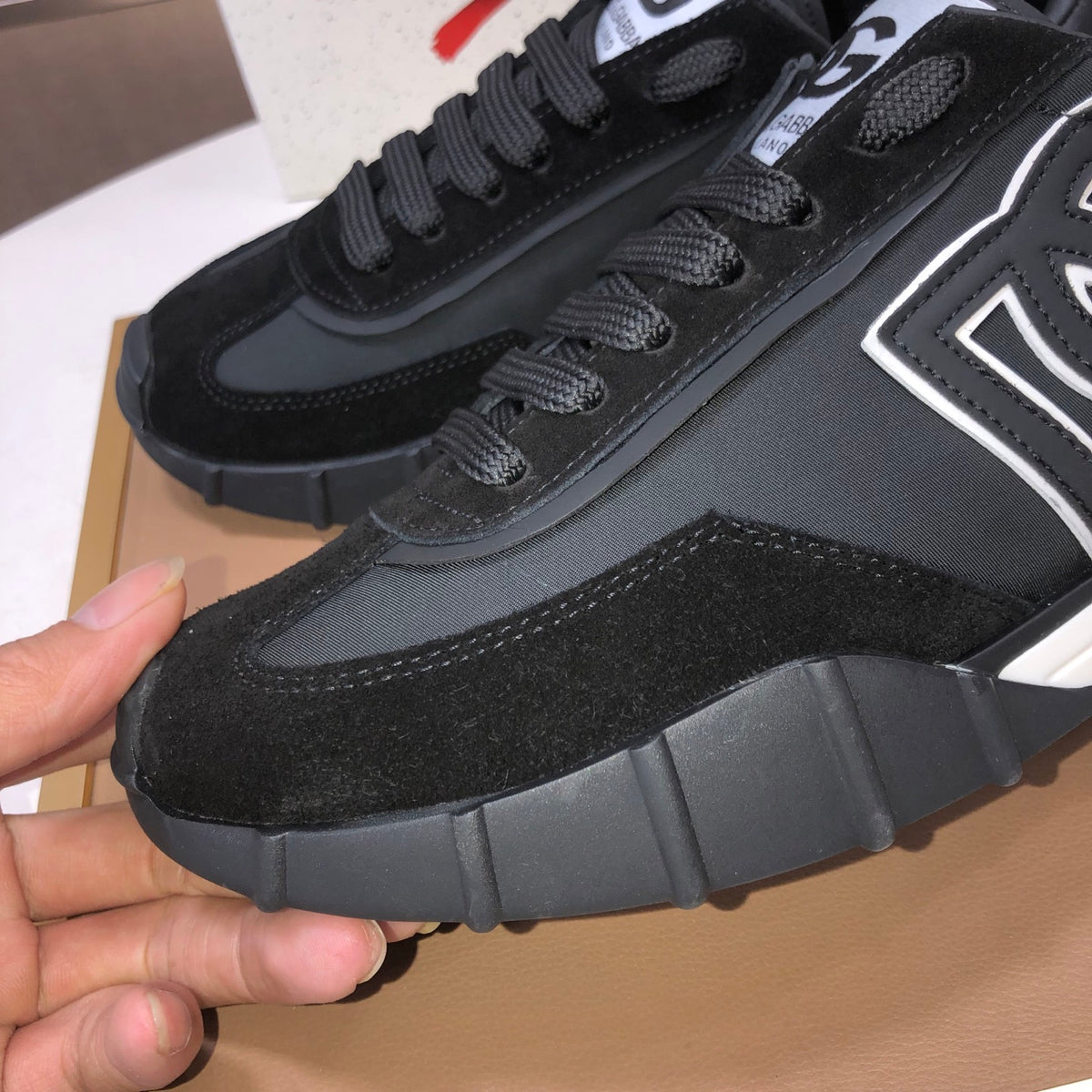 Dolce & Gabbana DG Low-Top Sneakers in Calfskin