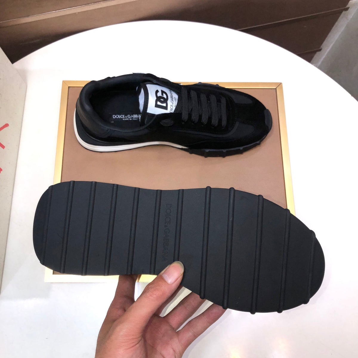 Dolce & Gabbana DG Low-Top Sneakers in Calfskin