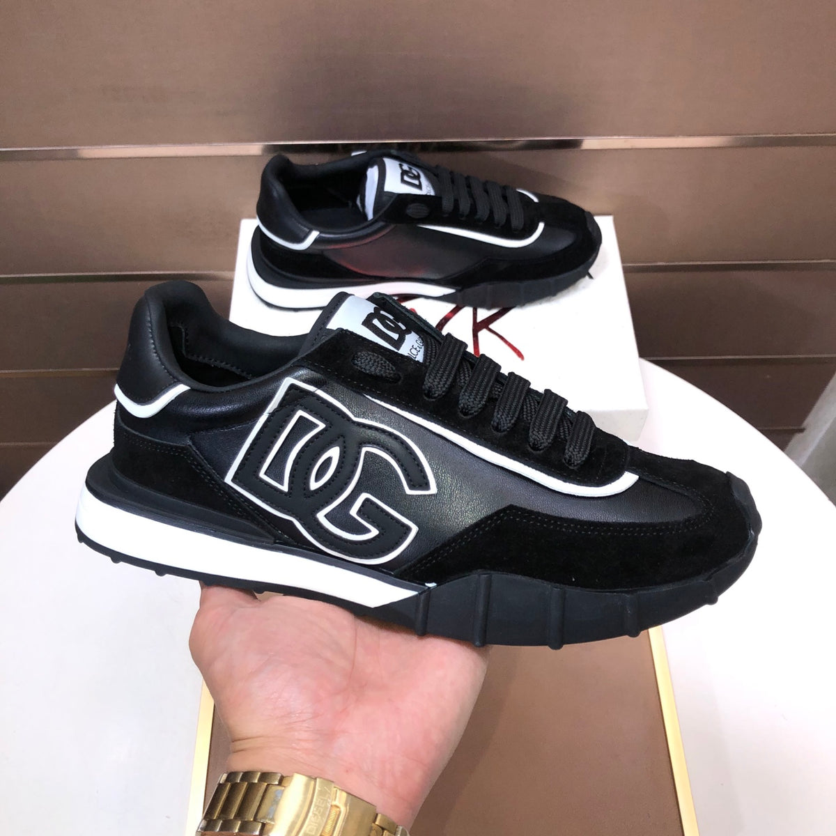 Dolce & Gabbana DG Low-Top Sneakers in Calfskin