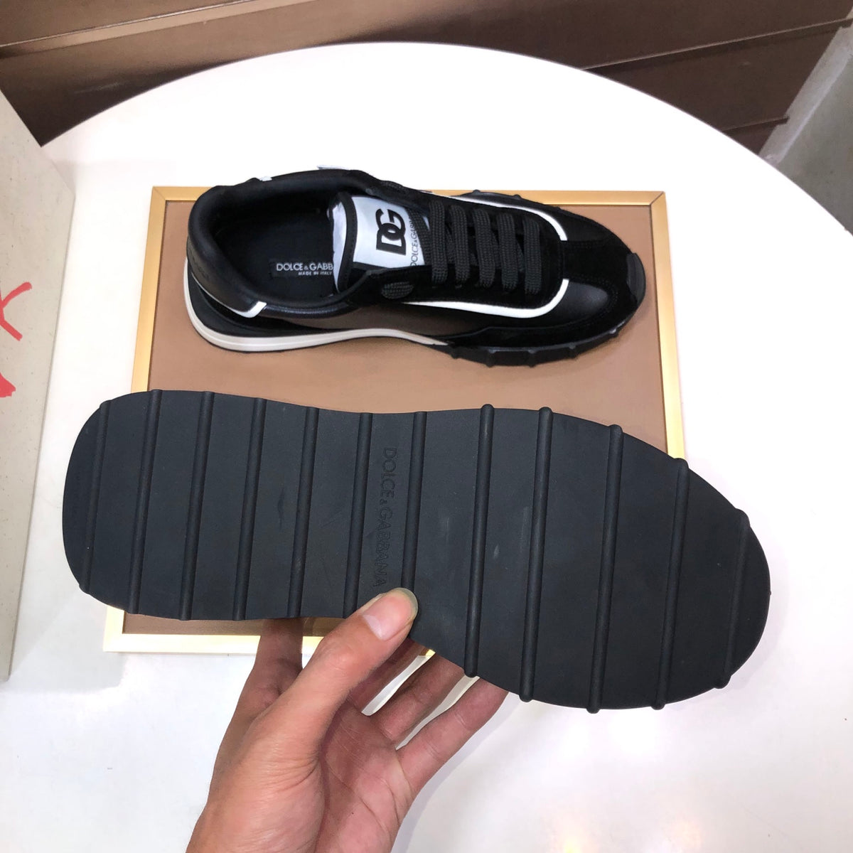 Dolce & Gabbana DG Low-Top Sneakers in Calfskin